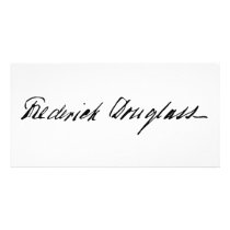 Signature of Abolitionist Frederick Douglass Photo Card Template