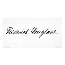 Signature of Abolitionist Frederick Douglass Photo Card