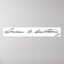 Signature of Suffragette Susan B. Anthony
