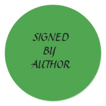 SIGNED, BY, AUTHOR STICKER