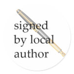 Signed by Local Author stickers