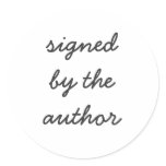signed by the author stickers