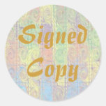 Signed Copy - Round Stickers (44)