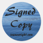 Signed Copy with URL Stickers