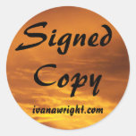 Signed Copy with URL Stickers