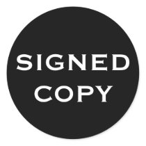 SIGNEDCOPY ROUND STICKERS