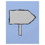 Signpost Arrow. Grey, Black and Blue. Custom flyers