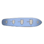 Signpost Arrow. Grey, Black and Blue. Custom skateboards