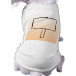 Signpost Notice. Black Sketch. Custom pet clothing