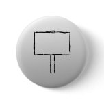 Signpost Notice, customisable. Black Sketch. buttons