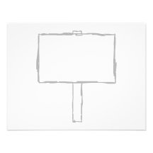 Signpost Notice. Grey and white. Personalized Invitations