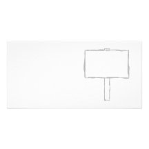 Signpost Notice. Grey and white. Photo Cards