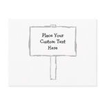 Signpost Notice. Grey and white. Postcards