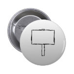 Signpost Notice Image. Black on grey. Pins