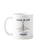 Signs Of Life Inside (ECG/EKG Heartbeat) mugs