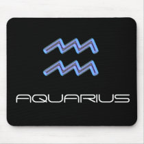 Signs of the Zodiac, Aquarius Mouse Mat Mouse Pads