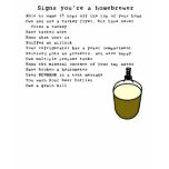 Signs you're a homebrewer/Airlock Sniffer t-shirts