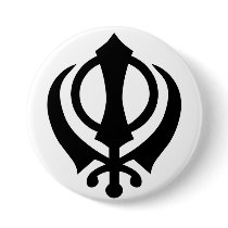 Sikh Khanda Button