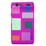 Silence 3 Violet Red Motorola Droid RAZR Cases