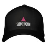 Silence = Death cap embroidered hats