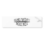 Silence Whilst I Make Milk bumper stickers