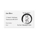 Silence with Enso symbol business cards
