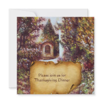 SILENT  AUTUMN IN FLORENCE PERSONALISED ANNOUNCEMENTS