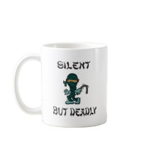 silent but deadly Ninja Fart Coffee Mugs