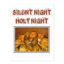 Silent Night - Holy Night - Baby Jesus Postcard