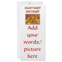Silent Night - Holy Night - Baby Jesus Customized Rack Card