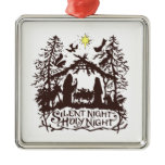silent night christmas ornaments