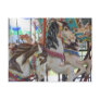 Silent Prancers Carousel Horse Photo Postcard