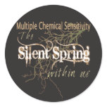 Silent Spring stickers, black