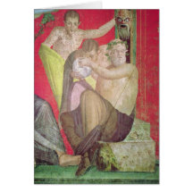 Silenus and the Young Satyr, East Wall Greeting Card