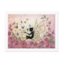 Silhouette and Roses Postcard