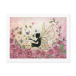 Silhouette and Roses postcards