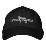 Silhouette Australian Cattle Dog Embroidered Hat embroidered hats