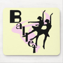 Silhouette Ballet T-shirts and Gifts Mouse Pad