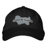 Silhouette Coton de Tulear Embroidered Hat embroidered hats