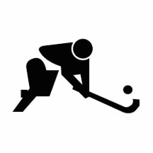 Silhouette Field Hockey Acrylic Cut Out