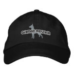 Silhouette German Pinscher Embroidered Hat embroidered hats