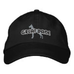 Silhouette Great Dane Embroidered Hat