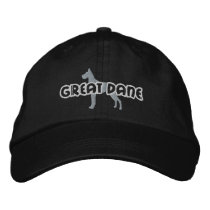 Silhouette Great Dane Embroidered Hat