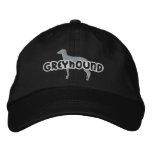 Silhouette Greyhound Embroidered Hat embroidered hats
