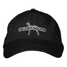 Silhouette Ibizan Hound Embroidered Hat