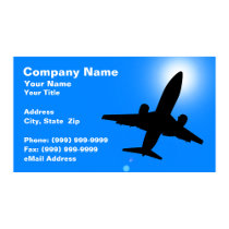 Silhouette of Aeroplane Against Clear Blue Sky