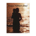 Silhouette of Father and Child postcards
