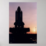 Silhouette of Space Shuttle STS-83 Posters