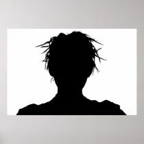 Silhouette of Spikes Print