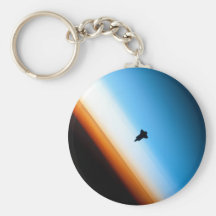 Silhouette of the Space Shuttle Endeavour Keychain
